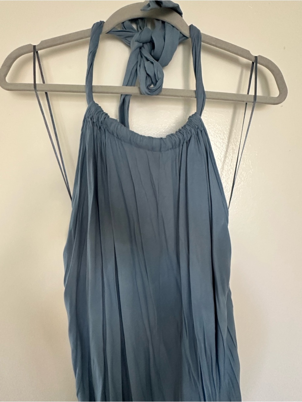 Elan Light Blue Halter Maxi Dress - Size M - Picture 7 of 12